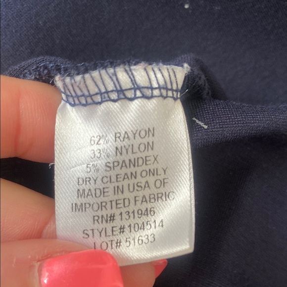 Jude Connally Navy Blue Cold ShoulderDress XS - Picture 6 of 7